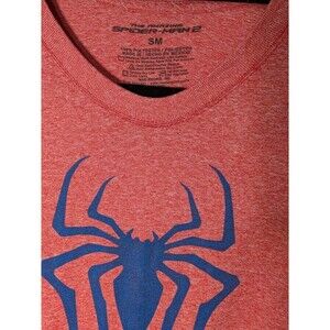 MARVEL The Amazing Spider-Man 2 Movie Promo Graphic T-Shirt S Small Red HEATHER